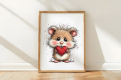 Cute Hamster Valentine Clipart Product Image 3