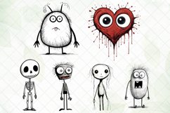 Cute Hand Drawn Halloween Sublimation Bundle Product Image 2