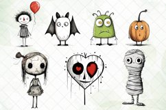 Cute Hand Drawn Halloween Sublimation Bundle Product Image 3