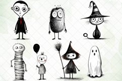 Cute Hand Drawn Halloween Sublimation Bundle Product Image 5