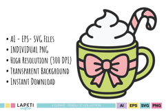 Christmas embellishment clipart for DIY holiday projects