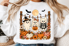Cute Hanging Ghost Halloween Fall PNG Product Image 2