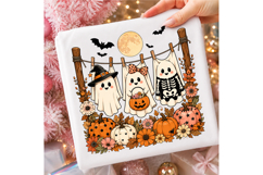 Cute Hanging Ghost Halloween Fall PNG Product Image 3