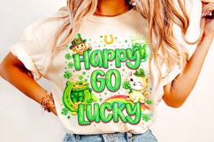 Happy Go Lucky St Patrick's Day PNG, Lucky Day PNG, Irish Product Image 3