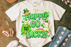 Happy Go Lucky St Patrick's Day PNG, Lucky Day PNG, Irish Product Image 5
