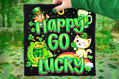 Happy Go Lucky St Patrick's Day PNG, Lucky Day PNG, Irish Product Image 7