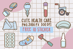 Cute Health Care Clipart PNG set 2 Product Image 1