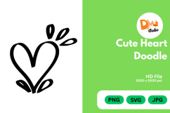 Cute Heart Doodle Product Image 1