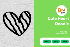 Cute Heart Doodle Product Image 1