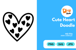 Cute Heart Doodle Product Image 1