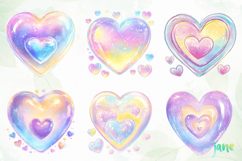 Cute Heart Pastel Clipart Product Image 7