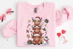 Cute Highland Cow Png, Christmas Trees Png, Christmas Product Image 4