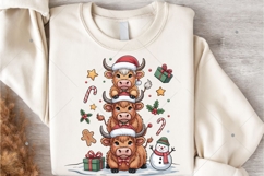Cute Highland Cow Png, Christmas Trees Png, Christmas Product Image 6