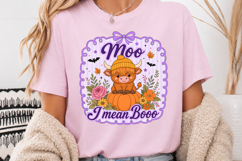 Cute Highland Cow Halloween Sublimation Design Product Image 3