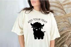 Cute Highland Cow SVG File For Cricut Baby Cow