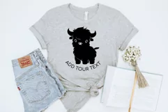 Cute Highland Cow SVG File For Cricut Baby Cow