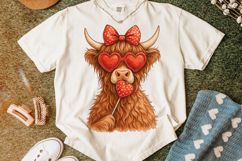 Highland Cow Valentine's Day PNG, Be Mine, Xoxo Png, Love Product Image 5
