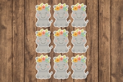 Cute Hippo Printable Stickers - PNG Sticker Sheet