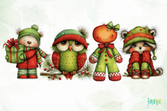 Cute Holiday Animals Christmas Product Image 1