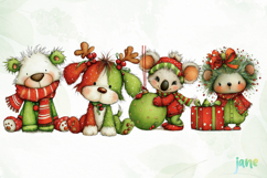 Cute Holiday Animals Christmas Product Image 1