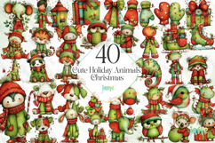Cute Holiday Animals Christmas Product Image 1
