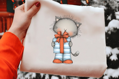 Cute Holiday Cat Clipart Product Image 2