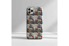 Cute Holiday Cat Seamless Pattern Watercolor Christmas Product Image 4