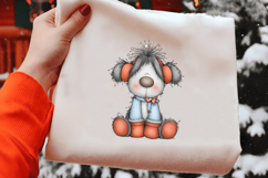 Cute Holiday Dog Clipart Product Image 2