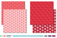 cute christmas background pattern papers