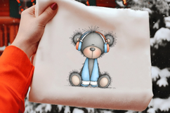 Cute Holiday Teddy Bear Clipart Product Image 2