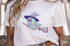 Cute Holographic Halloween Clipart Product Image 2