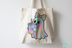 Cute Holographic Halloween PNG Clipart Bundle Product Image 6