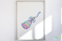 Cute Holographic Halloween Clipart Product Image 5