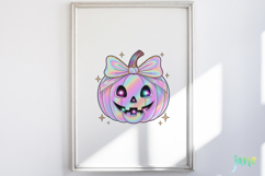 Cute Holographic Halloween Clipart Product Image 5