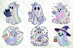 Cute Holographic Halloween PNG Clipart Bundle Product Image 10