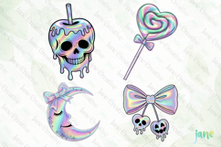 Cute Holographic Halloween Clipart Product Image 1