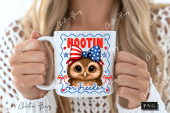 Hootin For Freedom Funny PNG | 4th Of July PNG Product Image 2