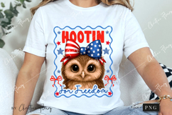 Hootin For Freedom Funny PNG | 4th Of July PNG Product Image 3