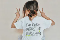 I'm Cute Mom's Hot Dad's Lucky Svg, St Patrick Day Svg Product Image 1