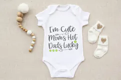 I'm Cute Mom's Hot Dad's Lucky Svg, St Patrick Day Svg Product Image 3