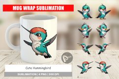 Mug Wrap Design Cute Hummingbird Product Image 1