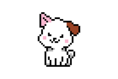 Cute illustration 8 bit pixel art character dog graphic Product Image 1