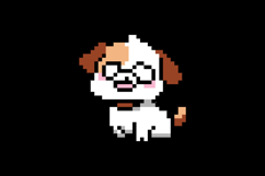Cute illustration 8 bit pixel character dog design eps 10 Product Image 2