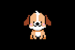 Cute illustration 8 bit pixel character dog drawing eps 10 Product Image 2