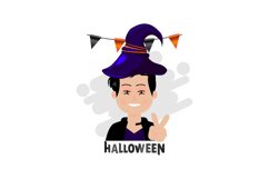 Cute illustration boy celebration halloween event Product Image 1
