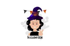 Cute illustration girl celebration halloween event Product Image 1
