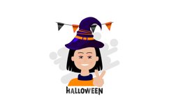 Cute illustration girl celebration halloween festival Product Image 1