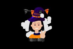 Cute illustration girl celebration halloween festival Product Image 2
