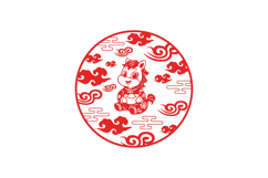 Cute illustration lunar new year horse chinese zodiac sign Product Image 1