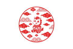 Cute illustration lunar new year horse chinese zodiac sign Product Image 1